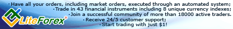 LiteForex - Forex trading account from 1$