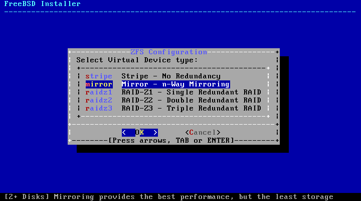 ZFS Pool Type