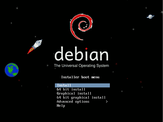 Boot screen