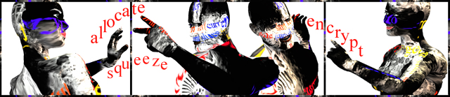 characters each communicating with adjacent characters only